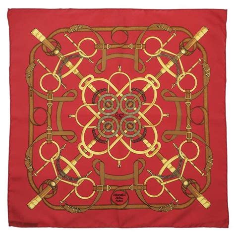 hermes scarf red garden|Hermes style silk scarf.